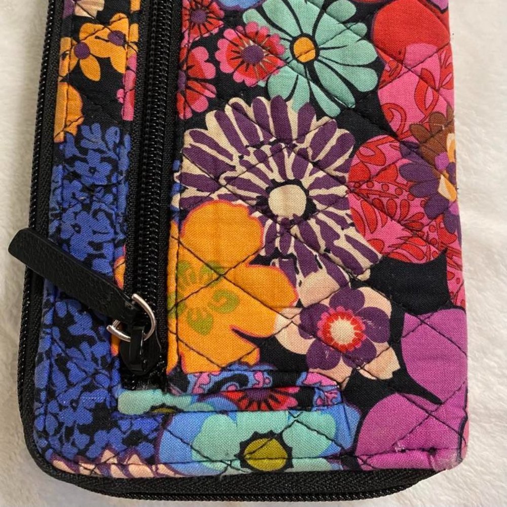 Vera Bradley Floral Fiesta RFID Turnlock (Large) Wallet - Picture 12 of 16